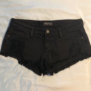 Guess Black Jean Cut-Offs